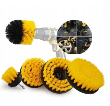 EM Automotive® Zestaw 5 Szczotek do Czyszczenia na Wiertarkę i Wkrętarkę