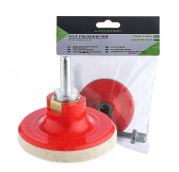 Filc polerski Fi 75mm x 5mm, adapter M14