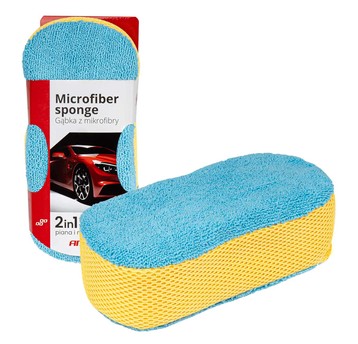 Gąbka do mycia auta samochodu z mikrofibry AMIO-03840
