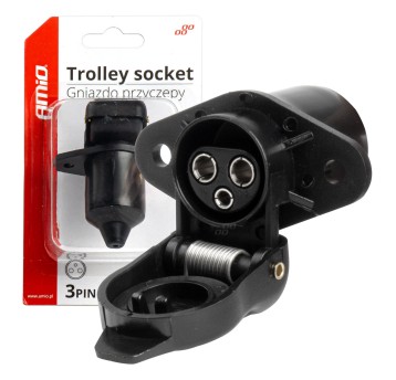 Gniazdo elektryczne 3 PIN złącze 3 Pinowe AMIO-03212