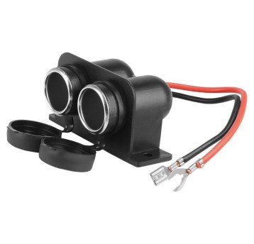 Gniazdo elektryczne podwójne 12V 15A, wodoszczel.