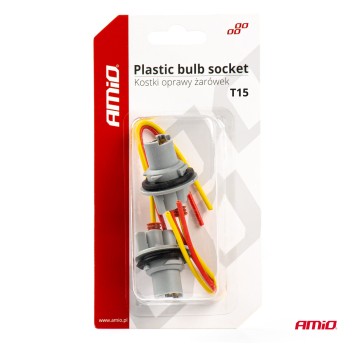 Gniazdo kostka oprawka żarówki T15 W16W W5W AMIO-03049