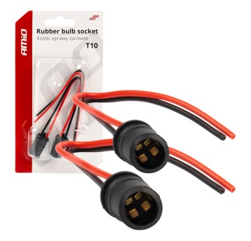 Gniazdo kostka oprawka żarówki W5W W3W T10 AMIO-03048