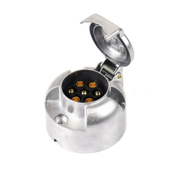 Gniazdo przyczepy haka aluminiowe 7 PIN AMIO-01257