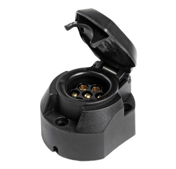 Gniazdo przyczepy haka plastikowe 7 PIN AMIO-01258
