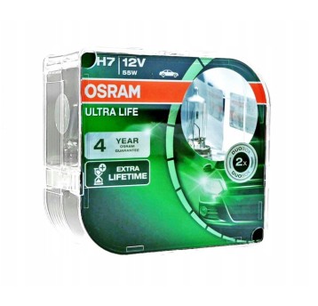 Halogen OSRAM ULTRA LIFE H7 12V 55W DUO