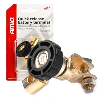 Hebel obrotowy wyłącznik masy akumulatora klema AMIO-03021