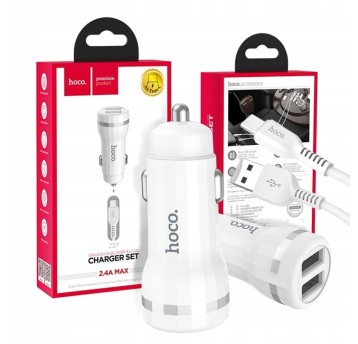 HOCOZ27 TYP C DUAL USB CAR CHARGER