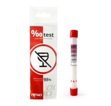 Jednorazowy test na zawartość alkoholu alkomat