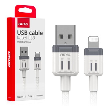 Kab. do ład. USB-A - LIGHTNING IPHONE 3A 100cm