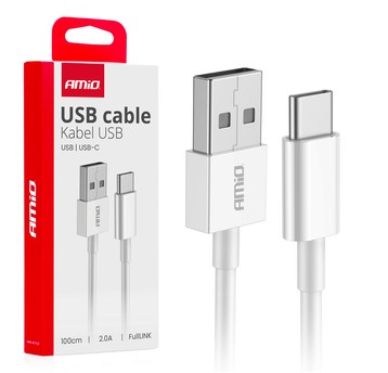 Kab. do ład. USB-A - USB-C 2A 100cm