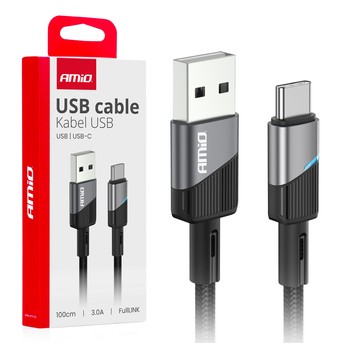 Kab. do ład. USB-A - USB-C 3A 100cm