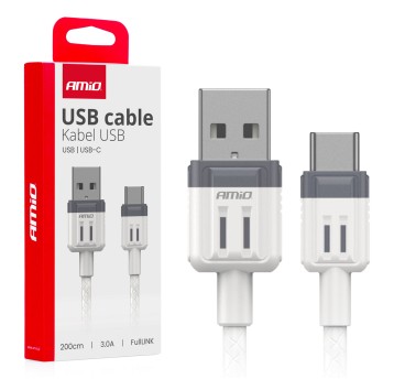 Kabel do ładowania USB-A - USB-C 3A 200cm FullLINK