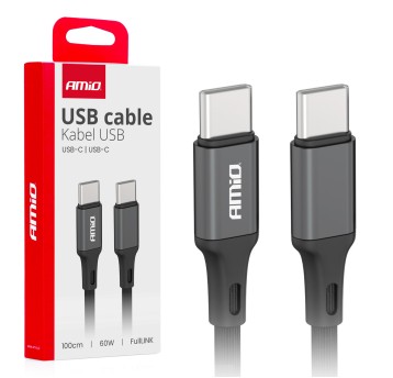 Kabel do ładowania USB-C - USB-C 60W 100cm FullLINK