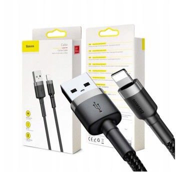Kabel Lightning USB Baseus Cafule 2A 3m sza.-czar.