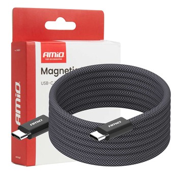 Kabel USB magnetyczny USB-C – USB-C 60W 2m