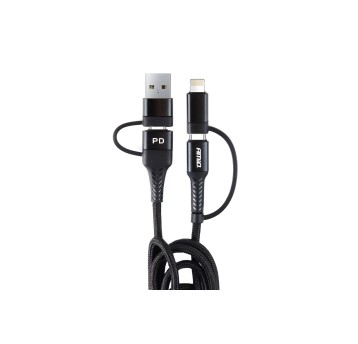 Kabel USB USB-C 3w1 iphone Lightning USB USB-C 1m UC-15 AMIO-02547