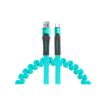 Kabel USB USB-C sprężynujący 1.2 m UC-14 AMIO-02531