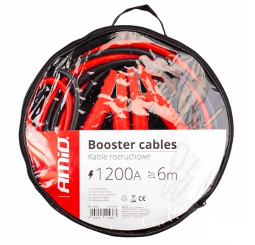 KABLE PRZEWODY ROZRUCHOWE STARTOWE DO AKUMULATORA SOLIDNE GRUBE 1200A - 6m