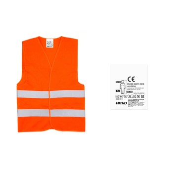 Kamizelka ostrzegawcza odbl. pomarańczowa XL Cert