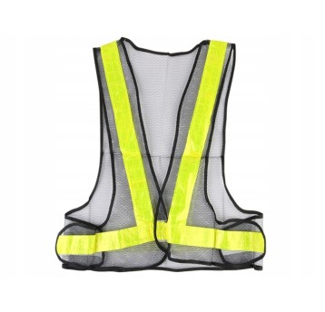 Kamizelka z siatki z taśmami odblaskowymi