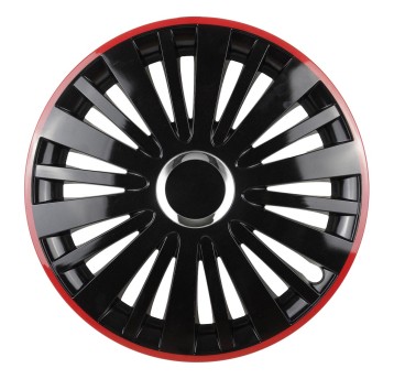 Kołpak FALCON 14" czarny z czerownym rantem