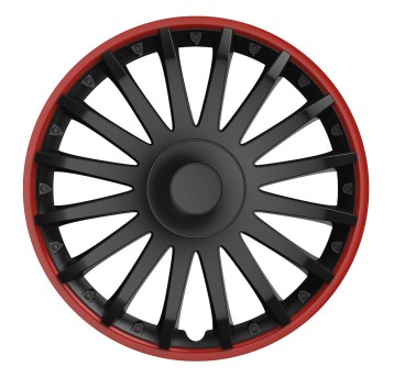 Kołpak / Wheel Cover Crystal Black&Red 15"