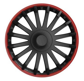Kołpak / Wheel Cover Crystal Black&Red 16"