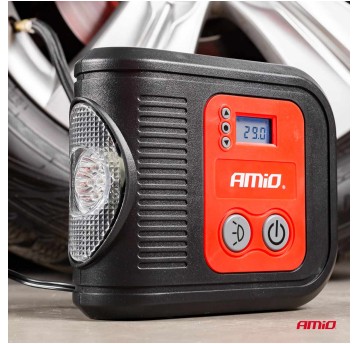 Kompresor samochodowy cyfrowy LED LCD 12V ACOMP-10