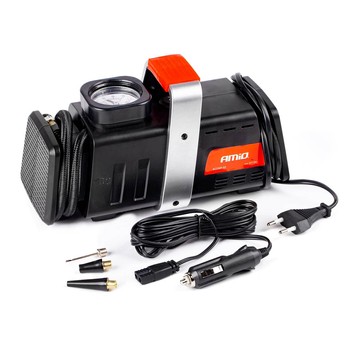 Kompresor samochodowy pompka 12V 230V ACOMP-02 AMIO-01134