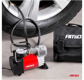 Kompresor samochodowy z manometrem ACOMP-03 metalowy 12V