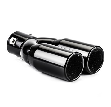 Końcówka tłumika wydechu stal nierdzewna MT 004B czarna