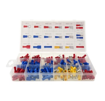 Końcówki elektryczne mix pudełko 250szt