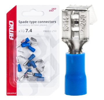 Konektory żeńskie rozgałęźne płaskie 7.4/6.3mm 1.5-2.5mm2 15A 10szt