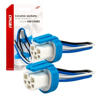 Kostki ceramiczne proste HB1 HB5 wtyczka gniazdo AMIO-03057