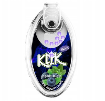Kulki aromatyzujące KLIK jagoda-mięta (100szt.)