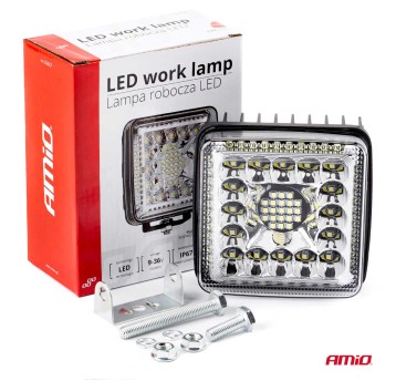 Lampa robocza AMiO AWL13, 77 SMD LED, 9-36V, Flood Light