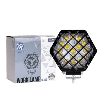 Lampa Robocza M-TECH ECONO WLE53 - 4" 16x3W Hex 48W 12-30V 4D Spot