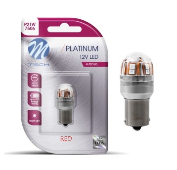 LB826R-01B - BA15S, 12-24V 15x2835SMD Canbus RED