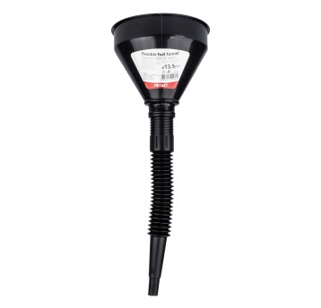 Lejek elastyczny czarny uniwersalny z sitkiem do paliwa cieczy wody 13,5 cm