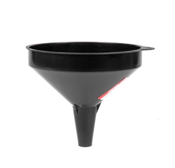 Lejek plastikowy czarny uniwersalny do paliwa cieczy wody 14,5 cm