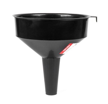 Lejek plastikowy czarny uniwersalny do paliwa cieczy wody 19,5 cm