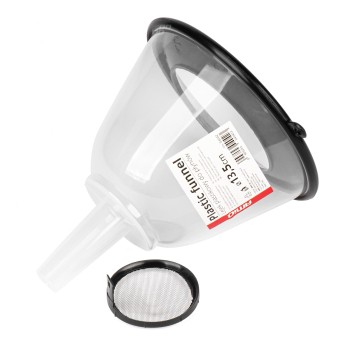 Lejek plastikowy uniwersalny z przykrywką do płynów cieczy wody 13,5 cm