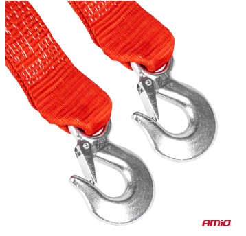 Lina holownicza taśmowa 7000 kg 60 mm 5 m hak + hak