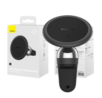 Magnetyczny uchwyt Baseus C01 do kratki czarny