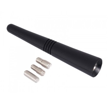 Maszt antenowy 9cm, gumowany, z 3 adapterami: 5, 6