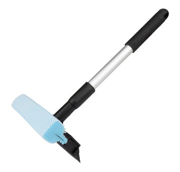 Myjka do szyb okien luster + ściągaczka do wody teleskopowa aluminiowa 35/48 cm AMIO-03853