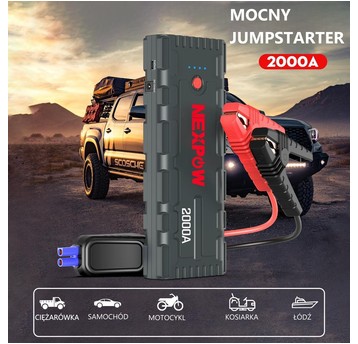 NEXPOW Jump Starter Booster G17 66,6 Wh 2000 A Power Bank Rozruchowy