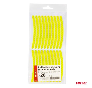 Odblaskowe naklejki na koła samochodowe