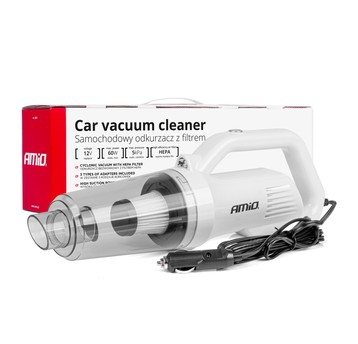 Odkurzacz samochodowy 12V 60W HEPA 5kPa Przewodowy